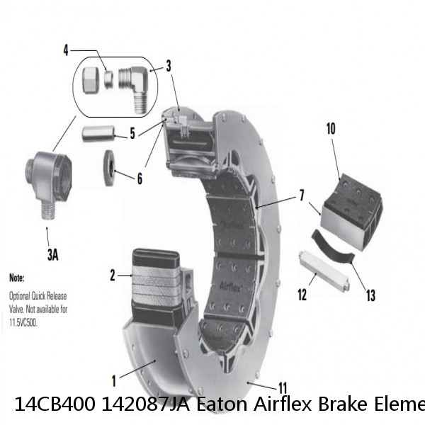 14CB400 142087JA Eaton Airflex Brake Element Clutches and Brakes