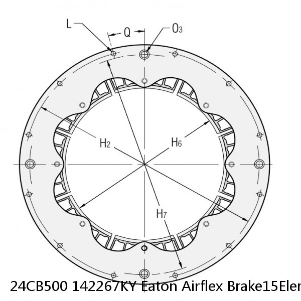 24CB500 142267KY Eaton Airflex Brake15Element Clutches and Brakes