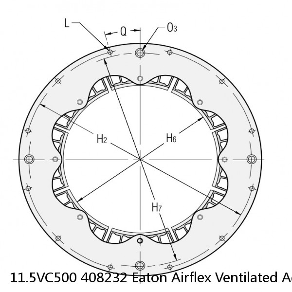 11.5VC500 408232 Eaton Airflex Ventilated Adapter Adapter Hub Clutches and Brakes