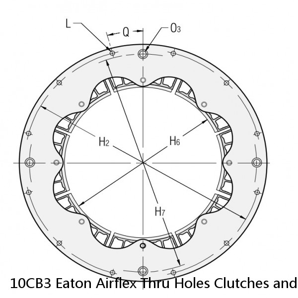 10CB3 Eaton Airflex Thru Holes Clutches and Brakes