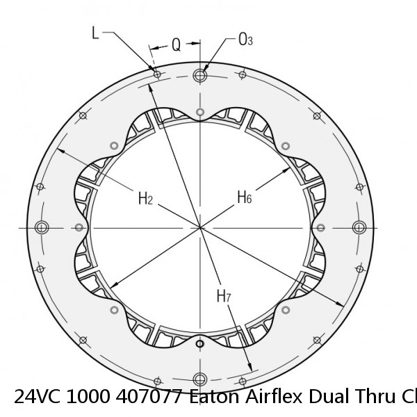 24VC 1000 407077 Eaton Airflex Dual Thru Clutches and Brakes #3 image