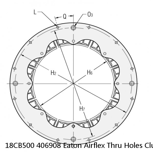 18CB500 406908 Eaton Airflex Thru Holes Clutches and Brakes #1 image