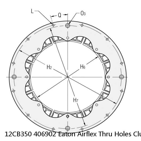 12CB350 406902 Eaton Airflex Thru Holes Clutches and Brakes #2 image