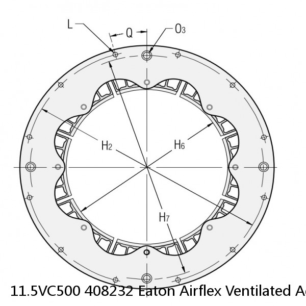 11.5VC500 408232 Eaton Airflex Ventilated Adapter Adapter Hub Clutches and Brakes #5 image